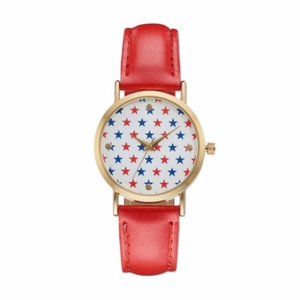 Studio Time Women's Red Blue Stars Watch